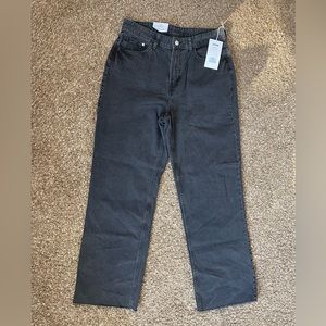 H&M NWT black curvy ultra high waisted jeans size 10